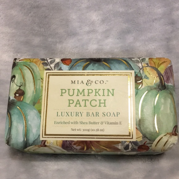 Mia & Co Scented Pumpkin Patch Luxury Soap Bar shea butter vitamin E 10.58oz NWT - Picture 13 of 13